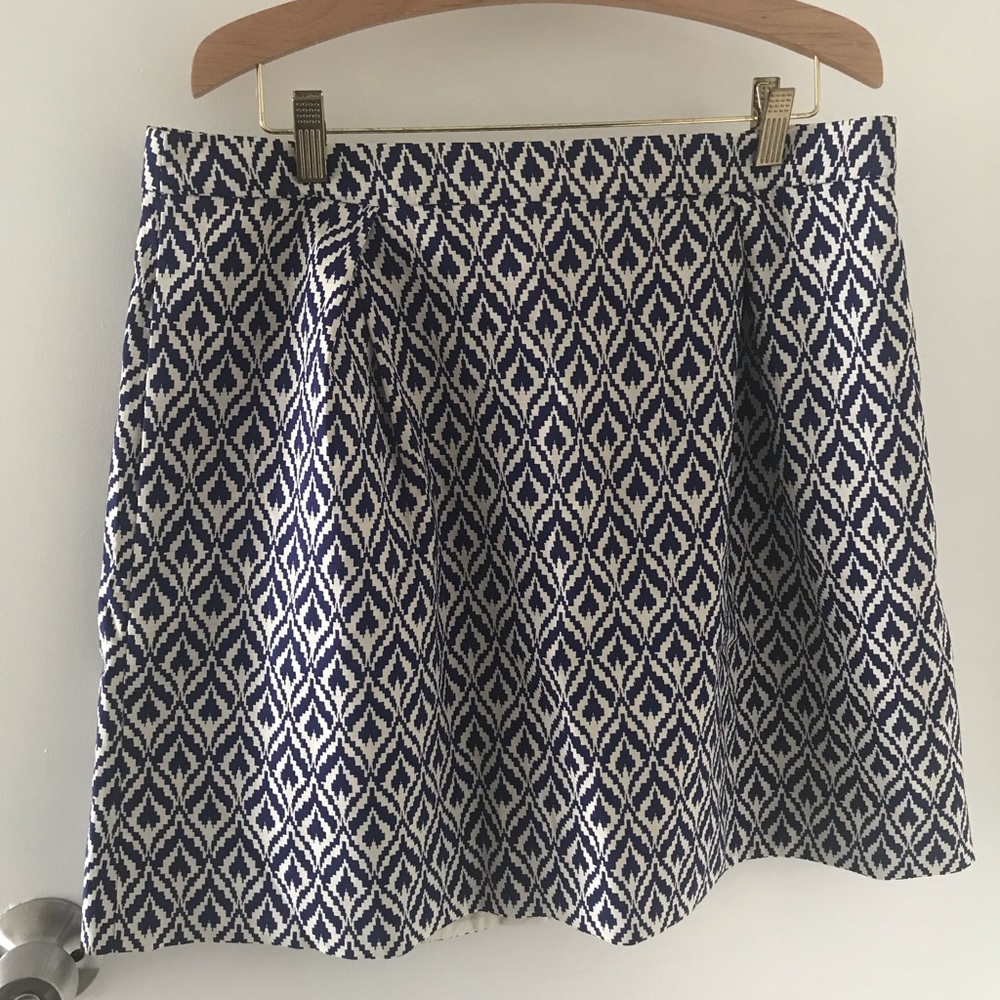 J.Crew Ikat Jacquard skirt